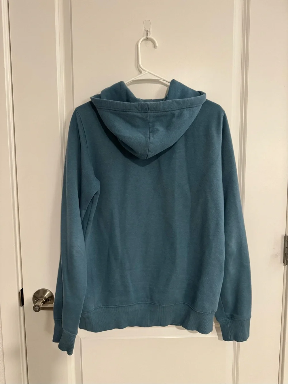The North Face Teal Pullover Hoodie with Black Logo